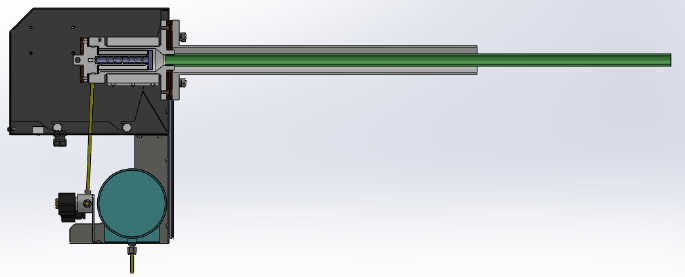 取樣單元 取樣探頭裝置是具有電加熱伴熱功能，能自行加熱并實(shí)施溫控的采樣裝置。該裝置適用于高溫、高粉塵濃度的SCR/SNCR裝置入口和出口樣氣的連續(xù)采集。